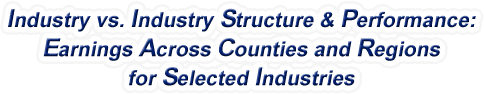 Florida - Industry vs. Industry Structure & Performance: Earnings Across Counties and Regions for Selected Industries