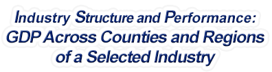Florida - Gross Domestic Product Across Counties and Regions of a Selected Industry